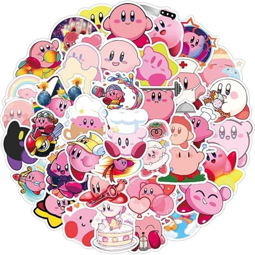 KIRBY Character Cartoon Stickers (25‎ pc) SO CUTE!!!